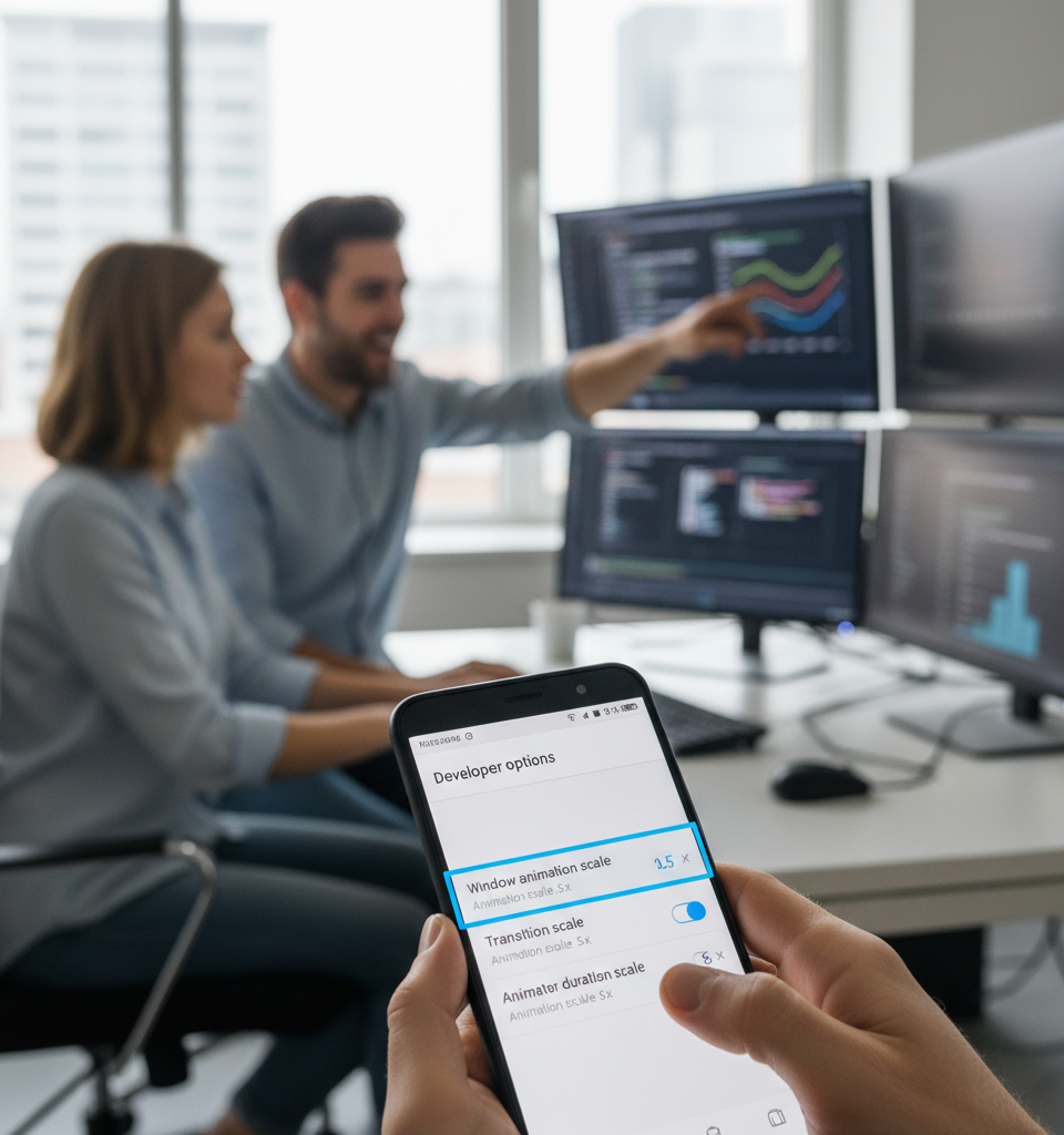 Unlocking Android's Hidden Power: Two Developer Settings Unleash Significant Performance Gains — AI-generated illustration