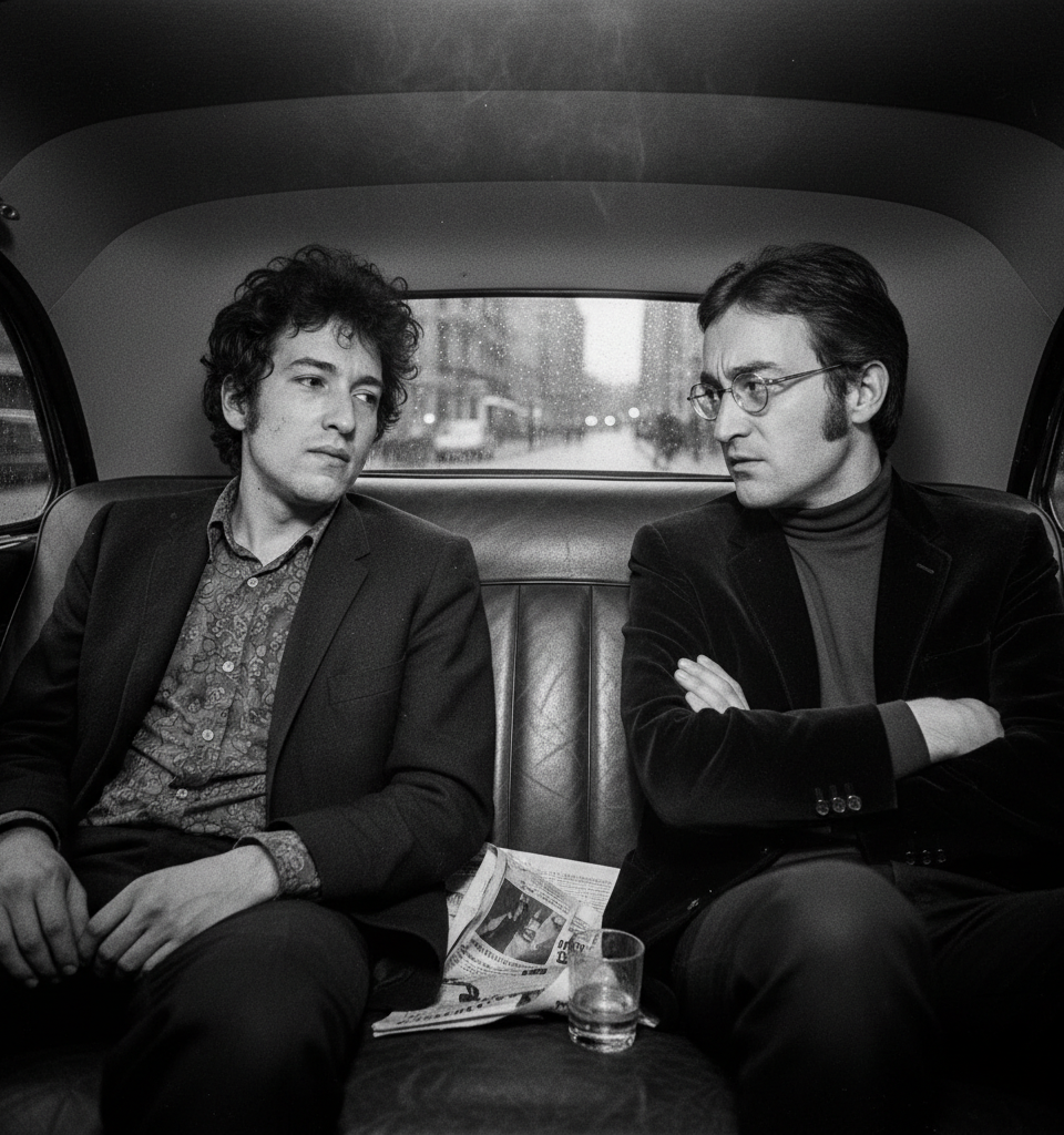 Unpacking the Limo Encounter: Dylan and Lennon's Tense 1966 Exchange Revealed — AI-generated illustration