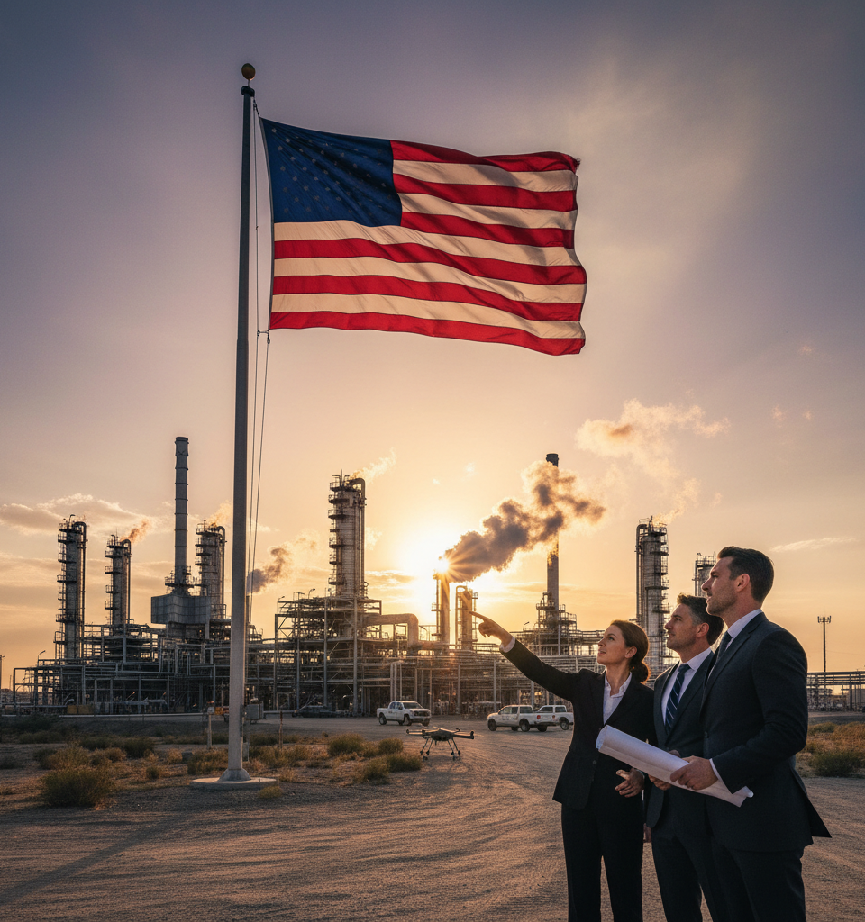 US Energy Independence: A Catalyst for a More Assertive Foreign Policy? — AI-generated illustration
