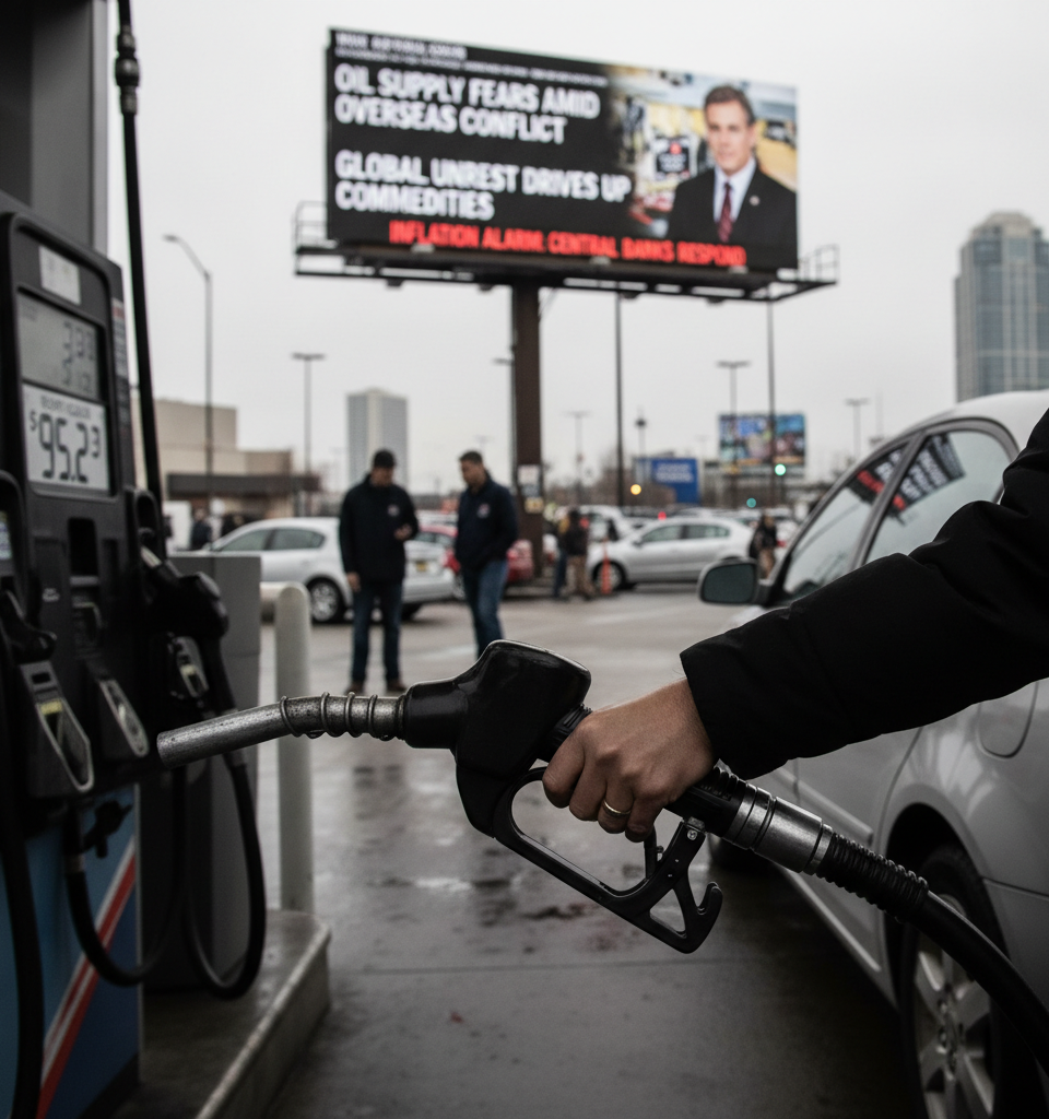 US Gasoline Prices Surge: Record Monthly Jump Ignites Inflation Fears & Consumer Strain — AI-generated illustration