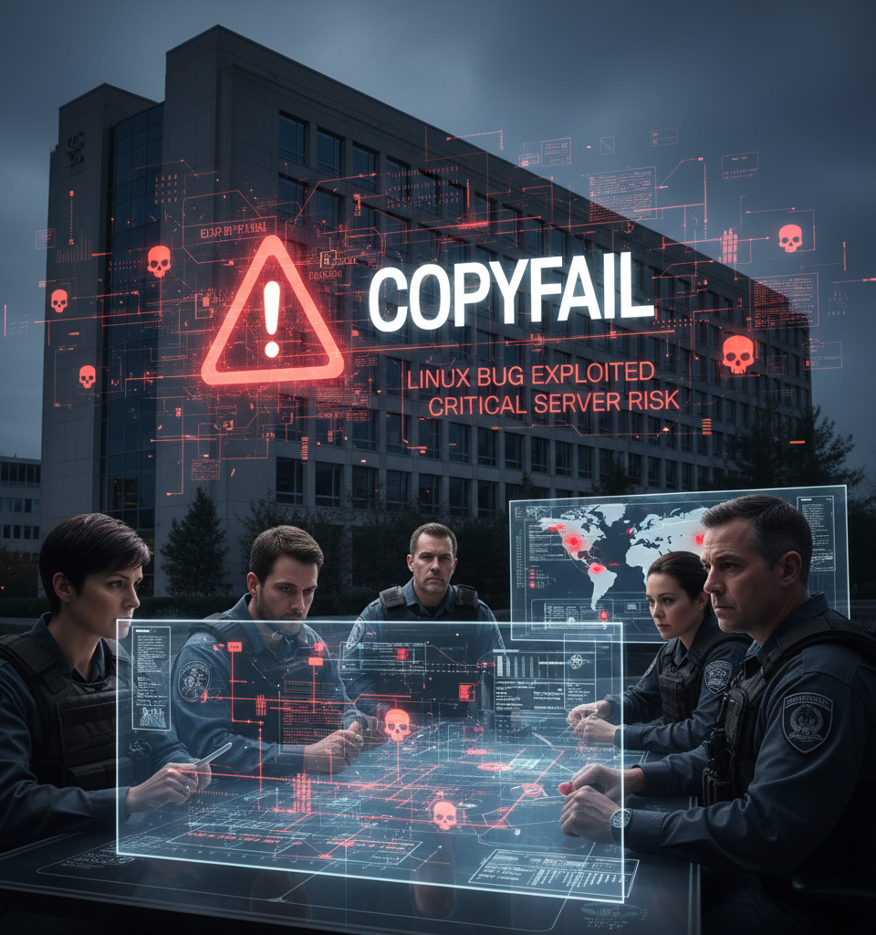 US Government Warns of 'CopyFail' Linux Bug Actively Exploited, Poses Critical Risk to Servers — AI-generated illustration