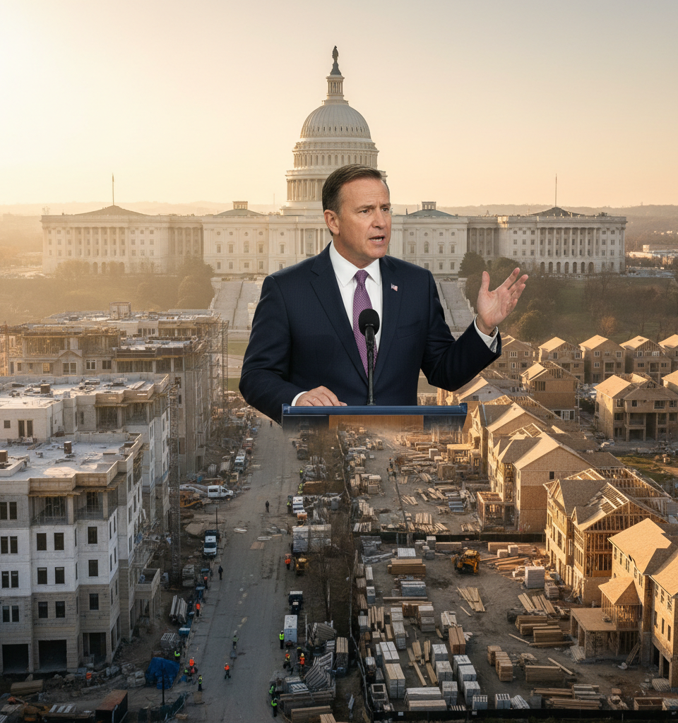 US Housing Crisis: Why Political Stalemate Thwarts Known Solutions — AI-generated illustration