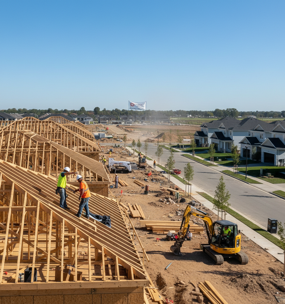 US Housing Starts Defy Headwinds in March, But Future Growth Remains Uncertain — AI-generated illustration