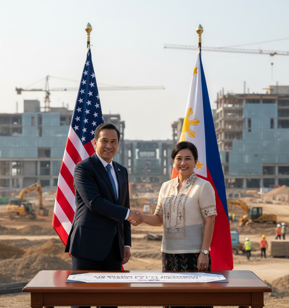 US-Philippines AI Hub: $10 Billion Initial Investment, 99-Year Lease Proposed — AI-generated illustration