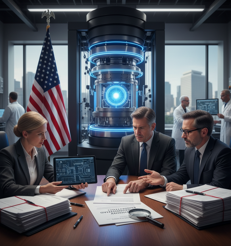 US Quantum Computing Push Faces Legal Scrutiny Amid Foundry Launch Concerns — AI-generated illustration