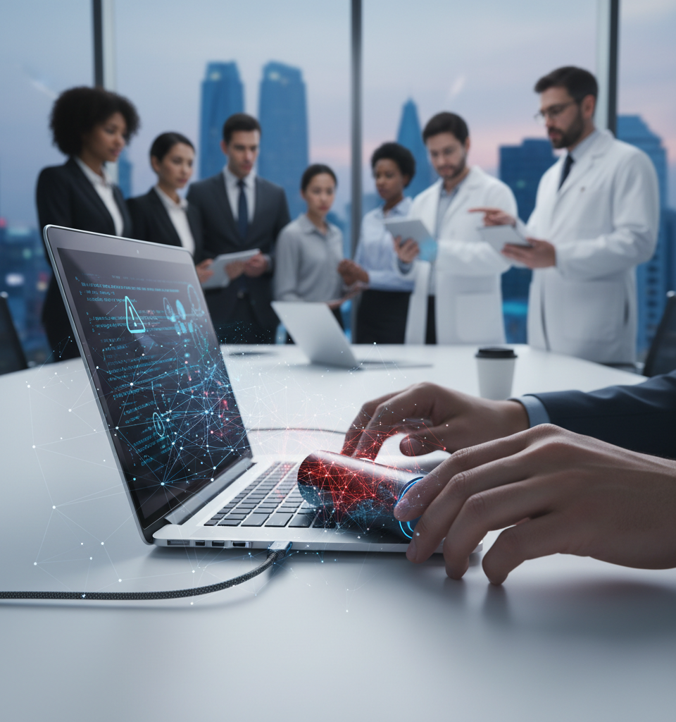 USB-Connected Speaker Poses Unconventional PC Infection Risk, Manufacturer Claims No Vulnerability — AI-generated illustration