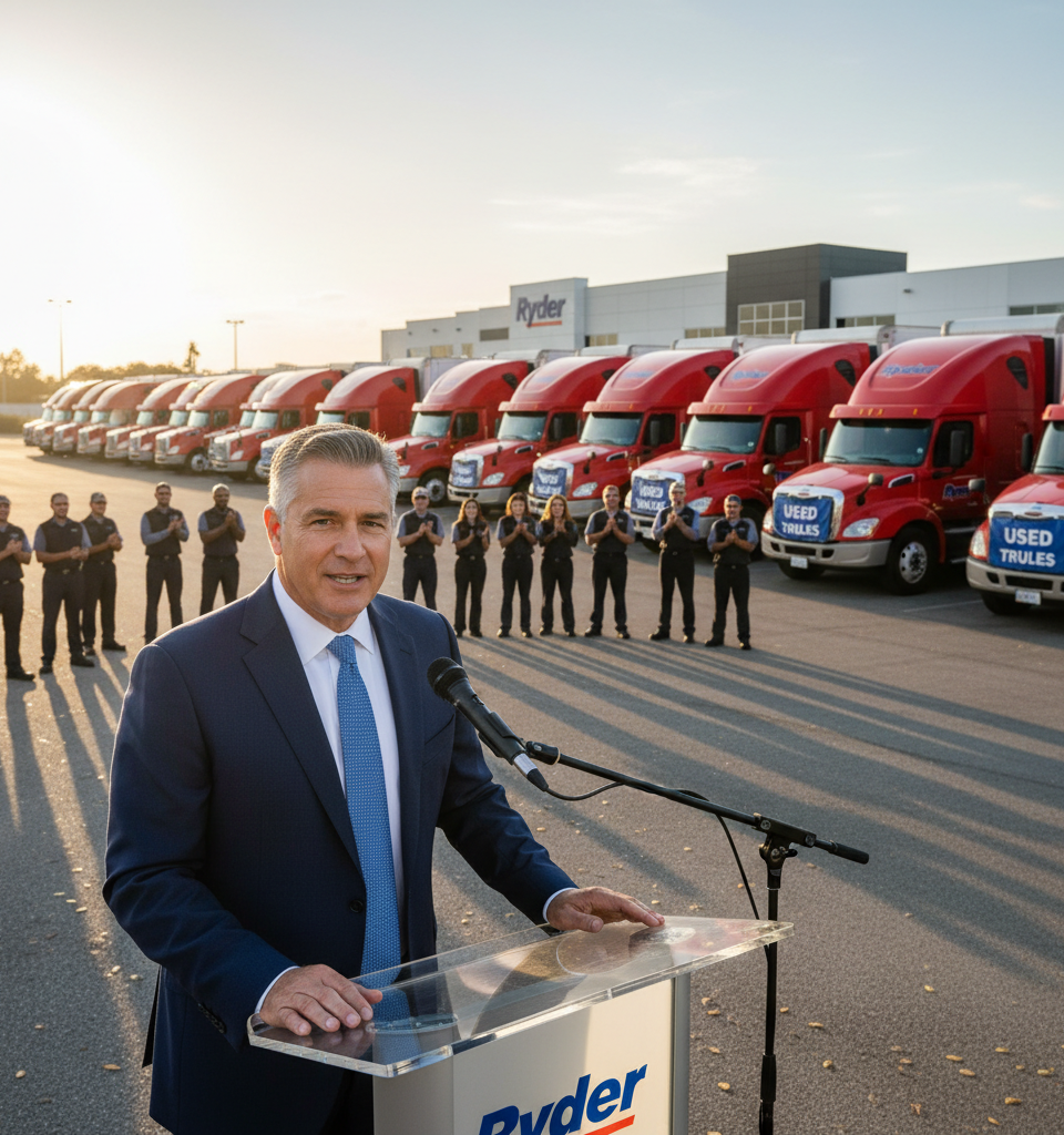 Used Vehicle Sales Propel Ryder's Q1 Performance and Boost 2026 Outlook — AI-generated illustration