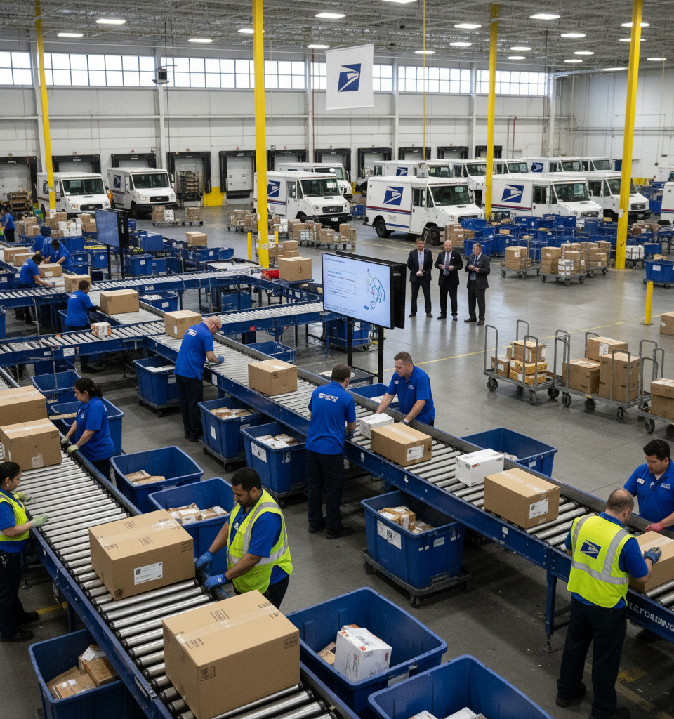 USPS Authorized to Implement 8% Parcel Surcharge Amid Rising Costs — AI-generated illustration