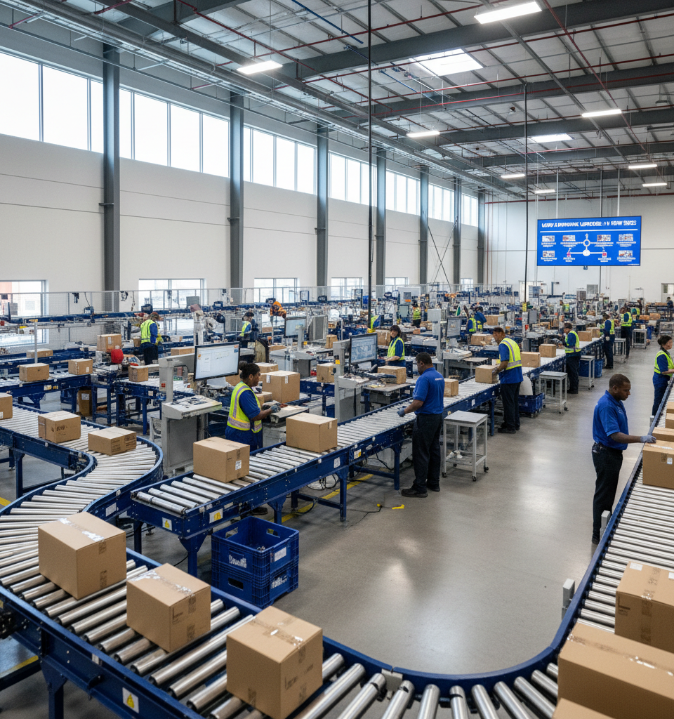 USPS Unleashes 14 New Sorting Centers in Major Network Overhaul — AI-generated illustration