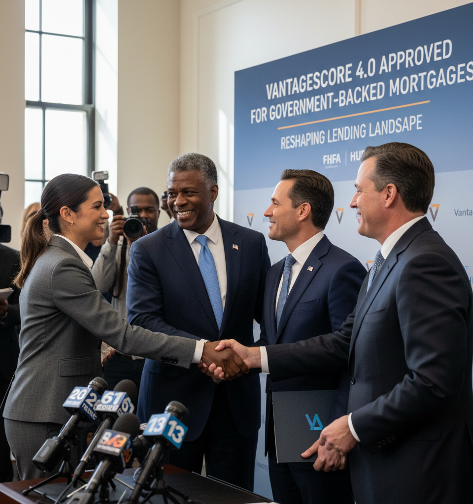 VantageScore 4.0 Approved for Government-Backed Mortgages, Reshaping Lending Landscape — AI-generated illustration