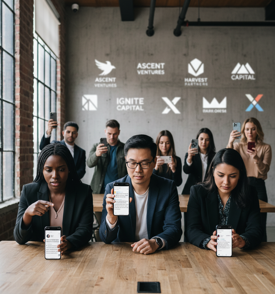 VC Horror Stories Go Viral on X: Founders Publicly Call Out Investors — AI-generated illustration