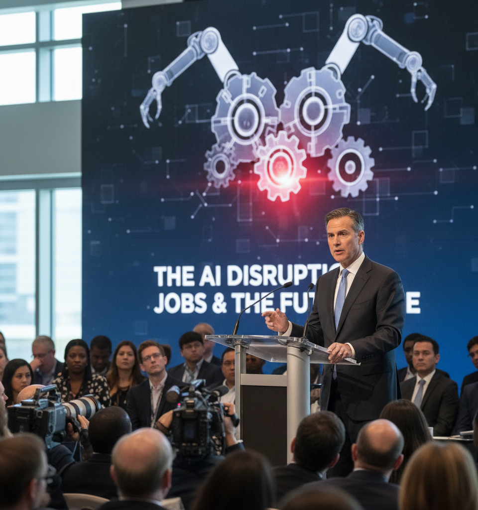 Verizon CEO Dan Schulman: A Candid Warning on AI's Disruptive Impact and Job Displacement — AI-generated illustration