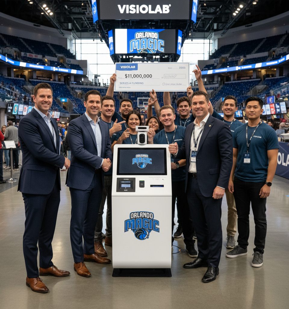 VisioLab Secures $11M Series A to Propel AI Self-Checkout Expansion into Global Venues — AI-generated illustration