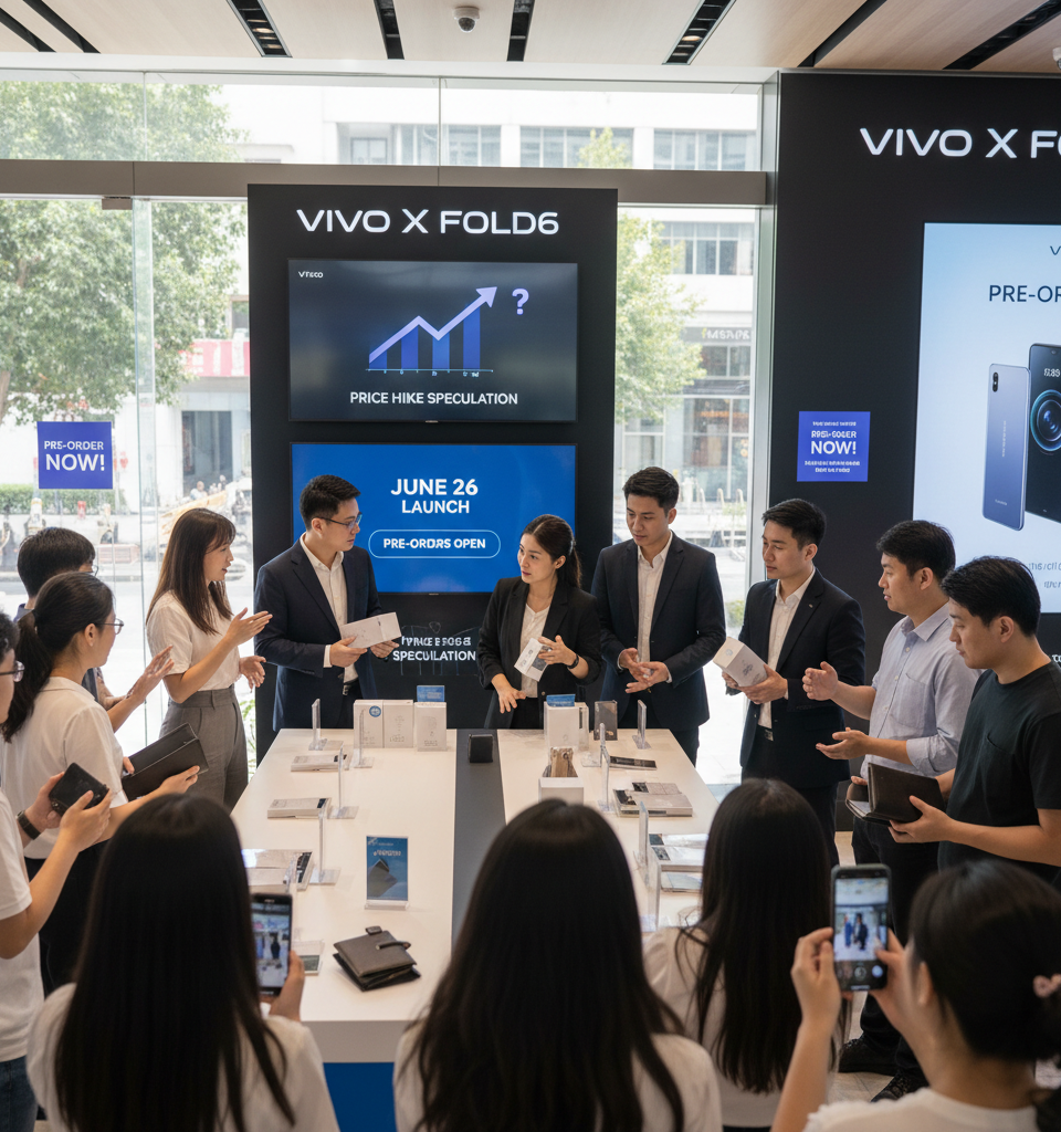 Vivo X Fold6 Price Hike Speculation as Pre-Orders Open Ahead of June 26 Launch — AI-generated illustration
