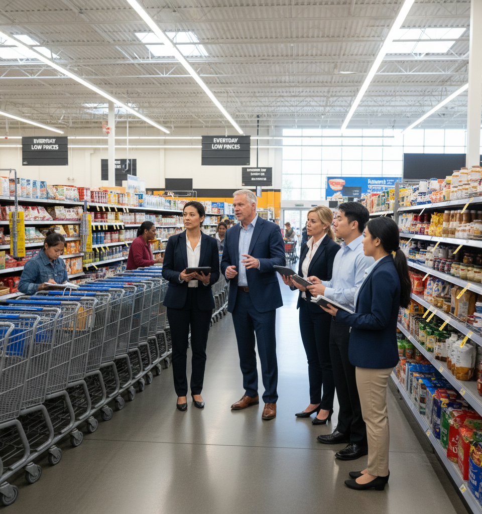Walmart to Link Potential Tariff Refunds to Price Reduction Strategy — AI-generated illustration