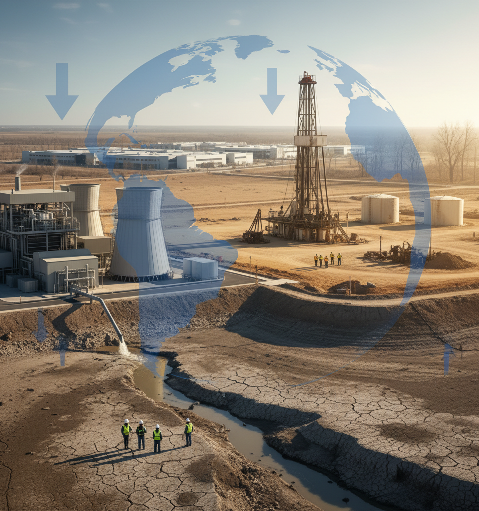 Water Scarcity: The Unseen Threat Stifling Global Energy Expansion — AI-generated illustration