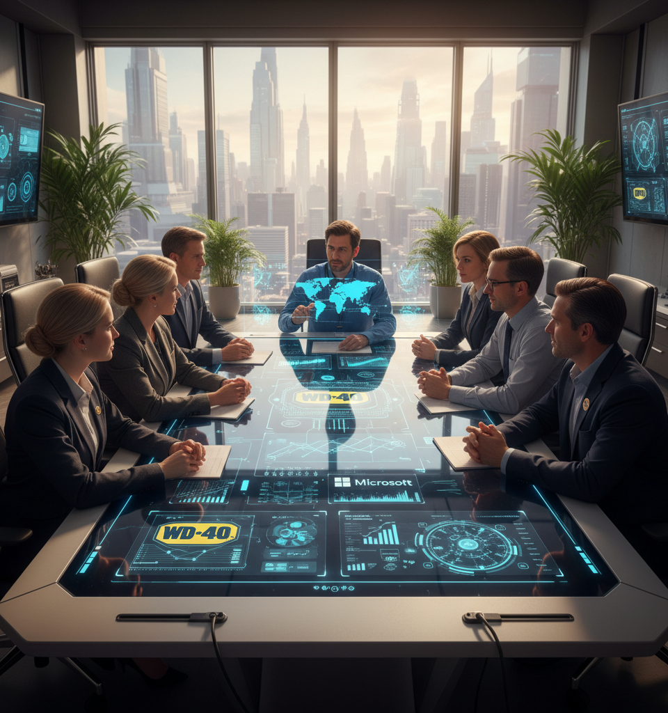 WD-40 Boosts Global Operations with AI-Powered Digital Transformation — AI-generated illustration