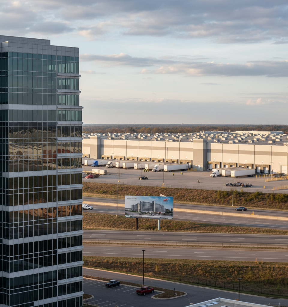 Wells Fargo Provides $456M Refinancing for Family Dollar's Distribution Center Portfolio — AI-generated illustration