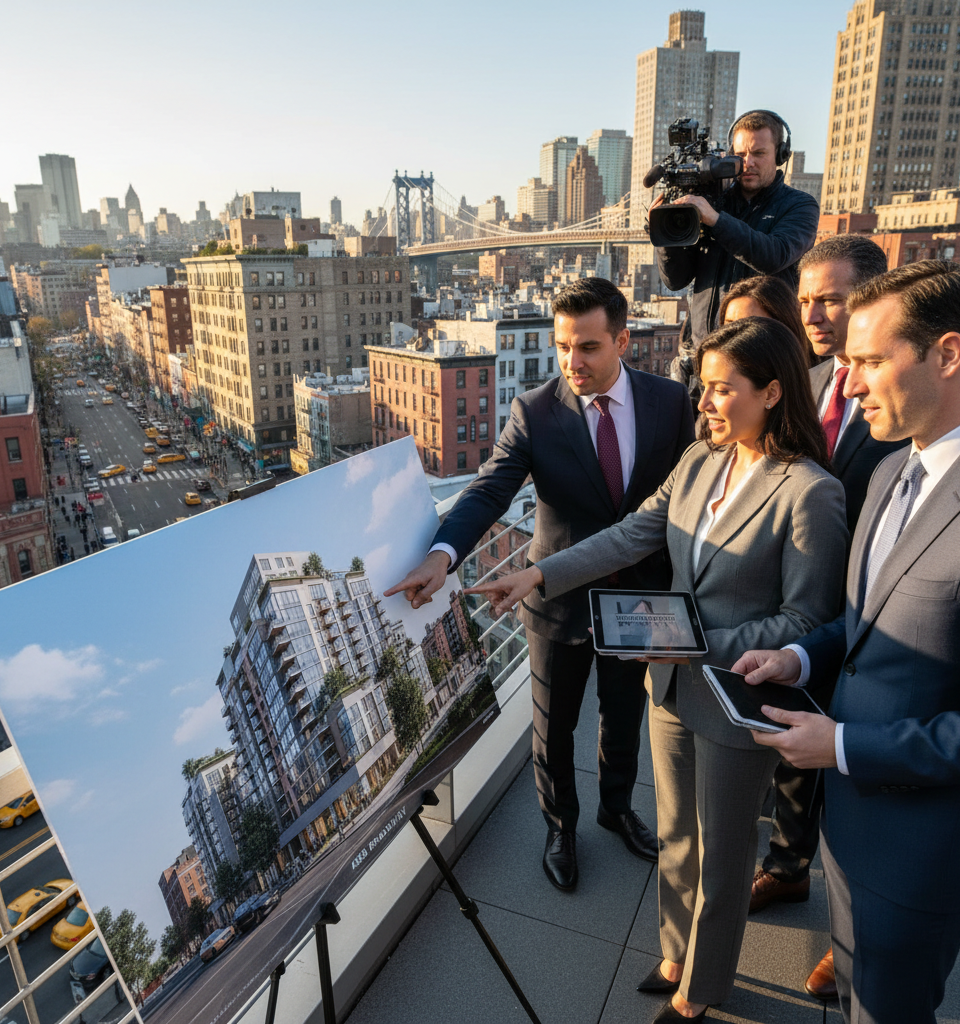 Westbridge Realty Eyes Washington Heights with Ambitious 99-Unit Residential Project — AI-generated illustration