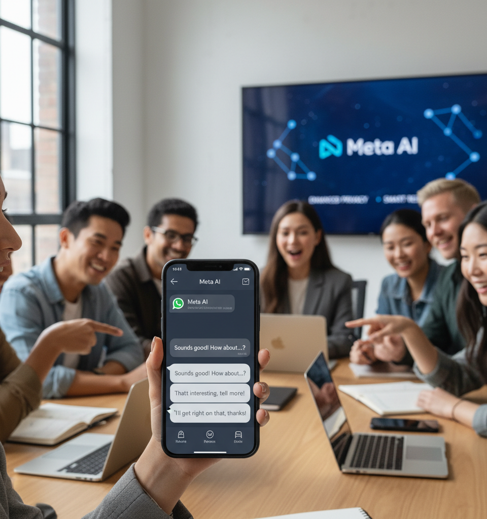 WhatsApp Revolutionizes Messaging with AI-Powered Responses, Enhancing User Experience and Privacy — AI-generated illustration