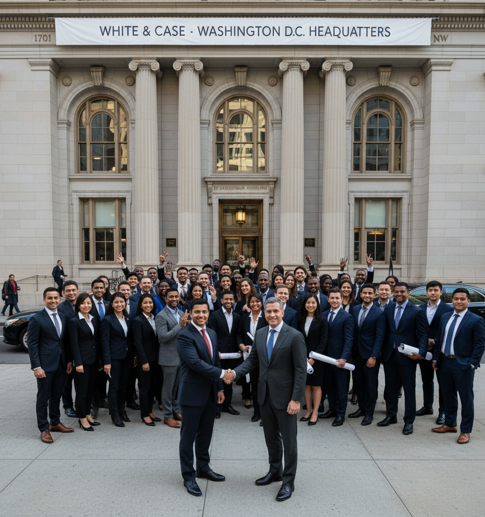 White & Case Secures Dominant Footprint in DC with Major Relocation to 1701 Pennsylvania Avenue — AI-generated illustration