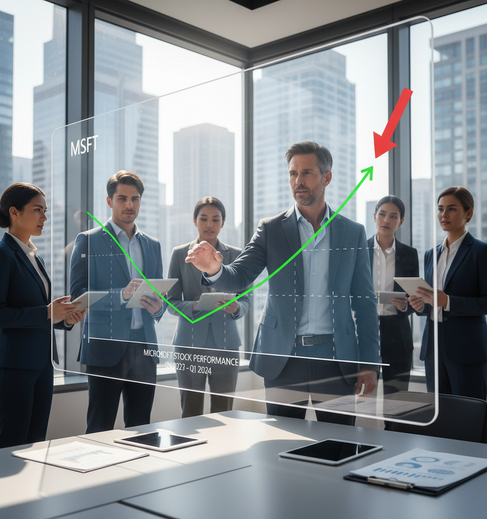 Why one analyst believes Microsoft’s stock may be bottoming out — AI-generated illustration