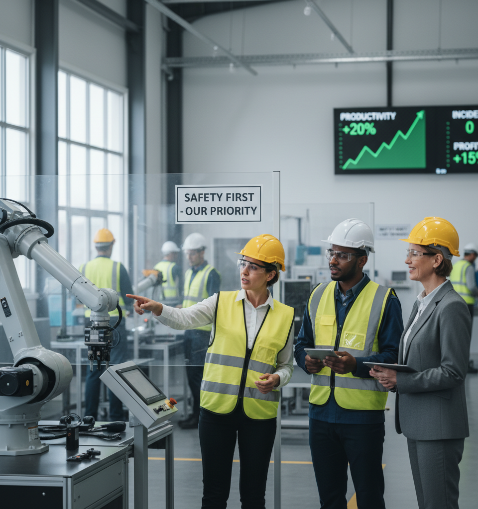 Why safety is so important to people and the bottom line — AI-generated illustration