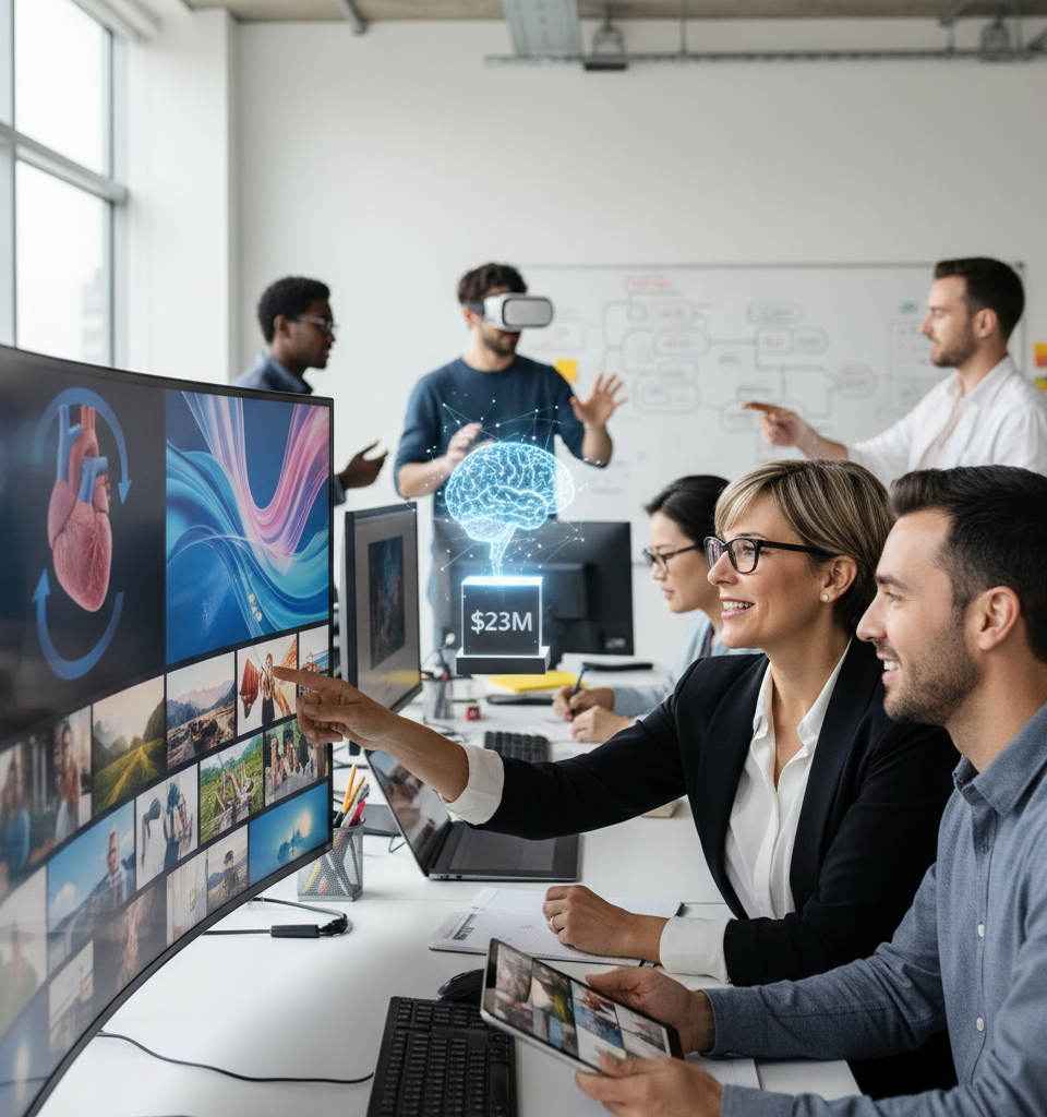 Wirestock Secures $23M to Fuel AI's Multimodal Data Demand with its 700K Creators — AI-generated illustration