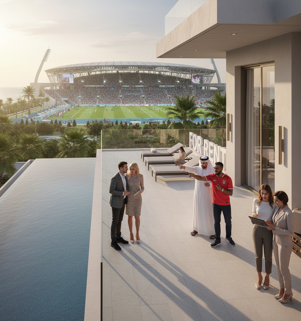 World Cup Home Rentals Soar to $6,000 Per Night as Homeowners Cash In — AI-generated illustration