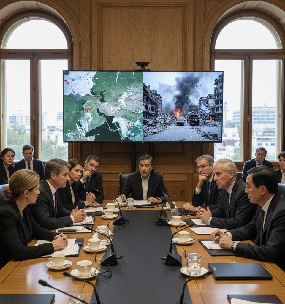 World Leaders Push to Save Iran Talks Amid Israel’s Attacks in Lebanon — AI-generated illustration