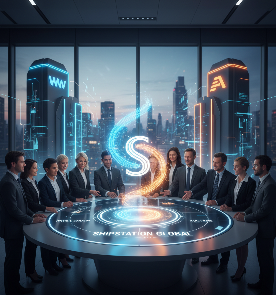 WWEX Group and Auctane Merge to Form ShipStation Global — AI-generated illustration
