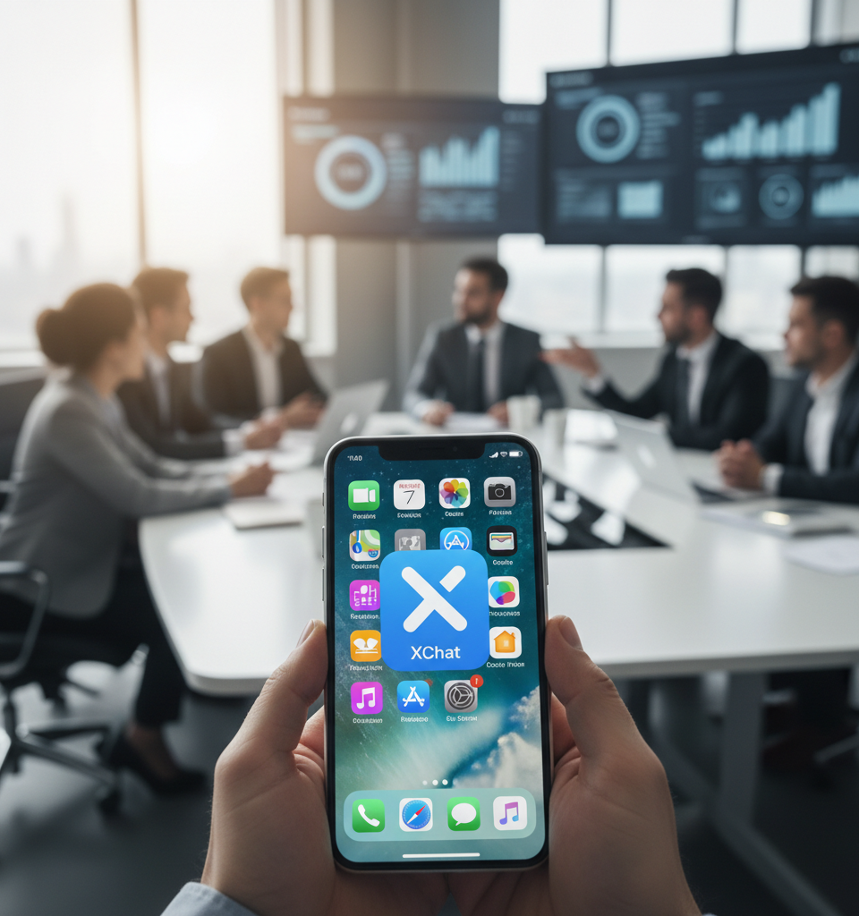 X Debuts Dedicated 'XChat' App for iOS Amidst Messaging Strategy Overhaul — AI-generated illustration