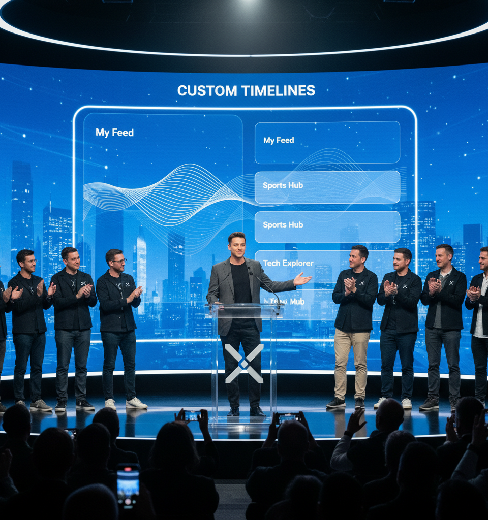 X Unveils 'Custom Timelines' Feature, Promising Personalized User Experience — AI-generated illustration