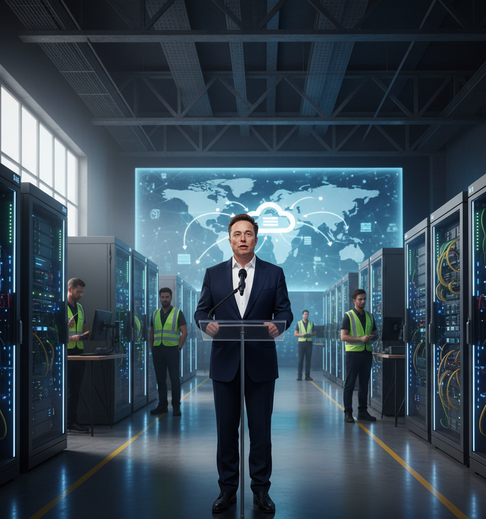 xAI's Cloud Ambitions: Elon Musk's Foray into Data Center Domination — AI-generated illustration