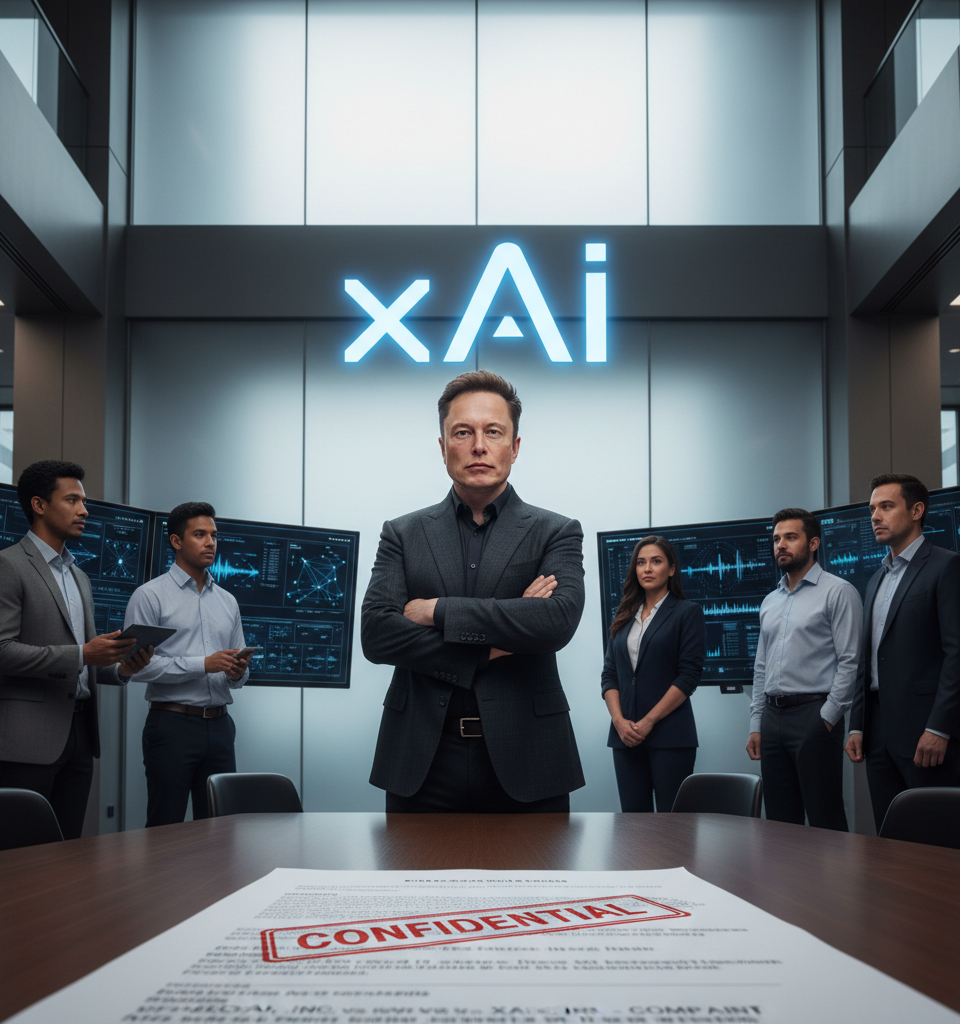 xAI Unveils Grok 4.3 & Advanced Voice Cloning Amidst OpenAI Legal Battle — AI-generated illustration