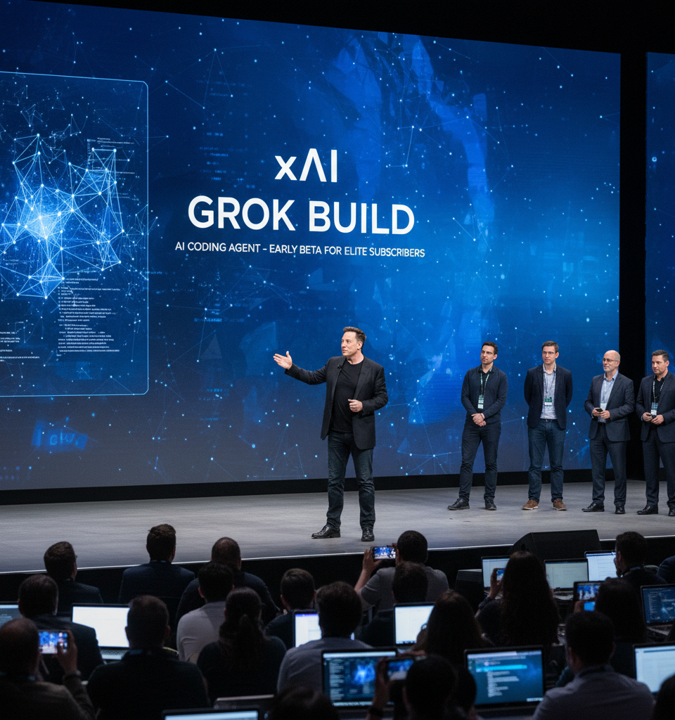 xAI Unveils 'Grok Build': A New AI Coding Agent Enters Early Beta for Elite Subscribers — AI-generated illustration