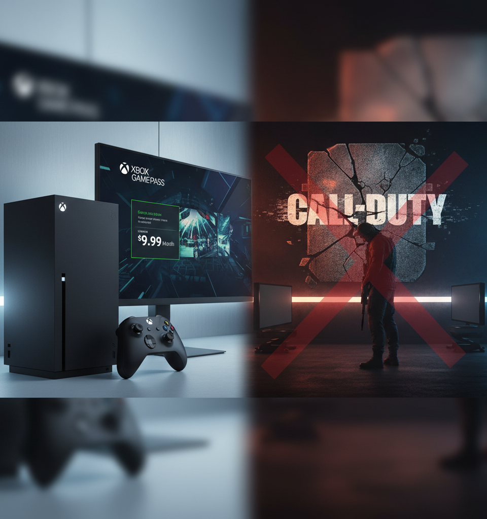 Xbox Drops Game Pass Ultimate Price, Brings Bad News for Call of Duty Fans — AI-generated illustration