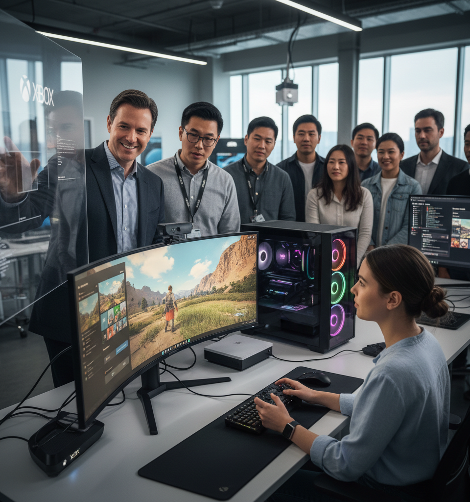 Xbox Mode Arrives on Windows 11: Microsoft Blurs Lines Between Console and PC Gaming — AI-generated illustration