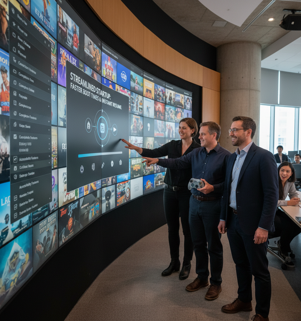 Xbox Overhauls User Experience with Advanced Library Filters & Streamlined Startup — AI-generated illustration