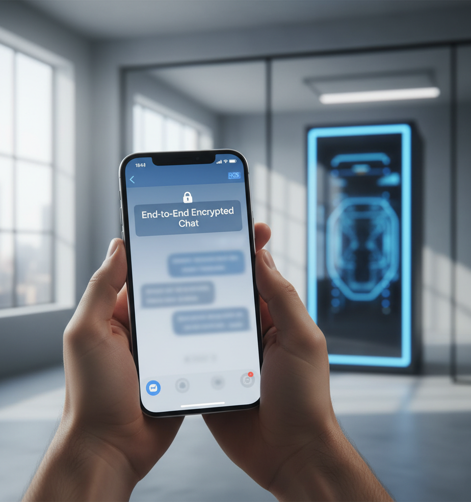 Your iPhone Could Get End-to-End Encrypted RCS Messaging With iOS 26.5 — AI-generated illustration