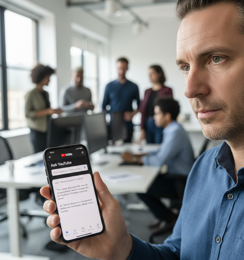 YouTube Rolls Out AI-Powered Conversational Search for Premium Users — AI-generated illustration