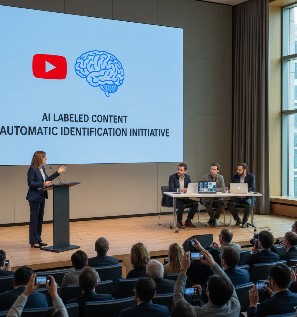 YouTube to Implement Automatic AI Labeling for Photorealistic Content — AI-generated illustration