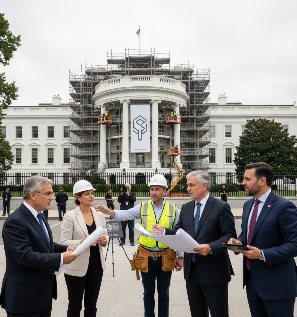Zara Founder Ortega's Investment Arm Plans Major Renovation of Iconic DC Office Building — AI-generated illustration