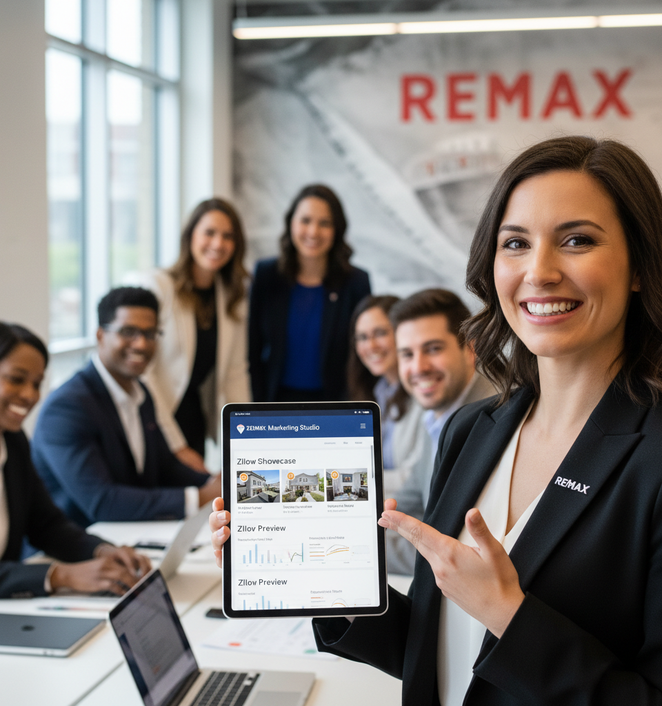 Zillow Expands Showcase & Preview to 145,000 REMAX Agents, Boosting Listing Visibility — AI-generated illustration